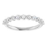 14K White Gold 1/3 CTW Natural Diamond Anniversary Band
