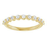 14K Yellow Gold 1/3 CTW Natural Diamond Anniversary Band