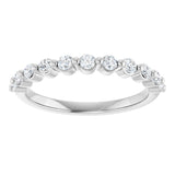 14K White 1/2 CTW Lab-Grown Diamond Anniversary Band