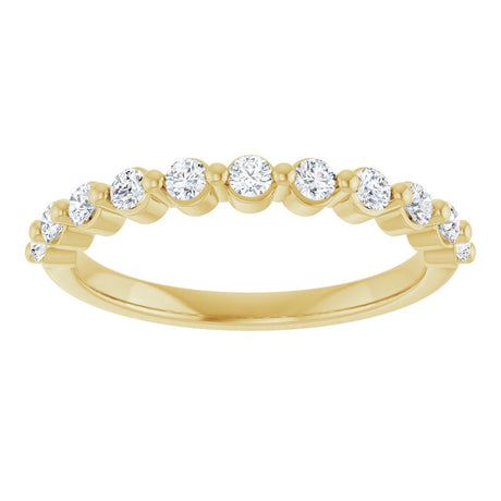 14K Yellow Gold 1/3 CTW Lab-Grown Diamond Anniversary Band