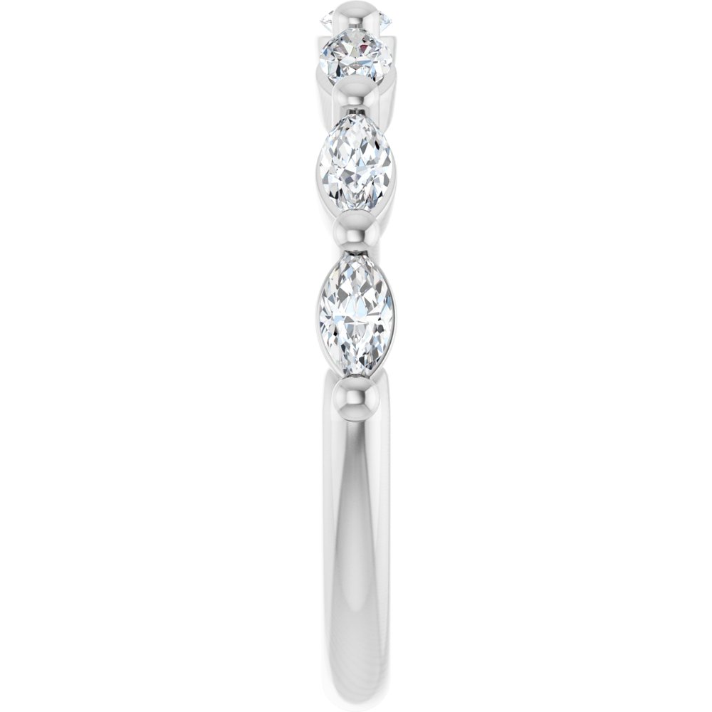 14K White Gold 1/2 CTW Lab-Grown Diamond Anniversary Band