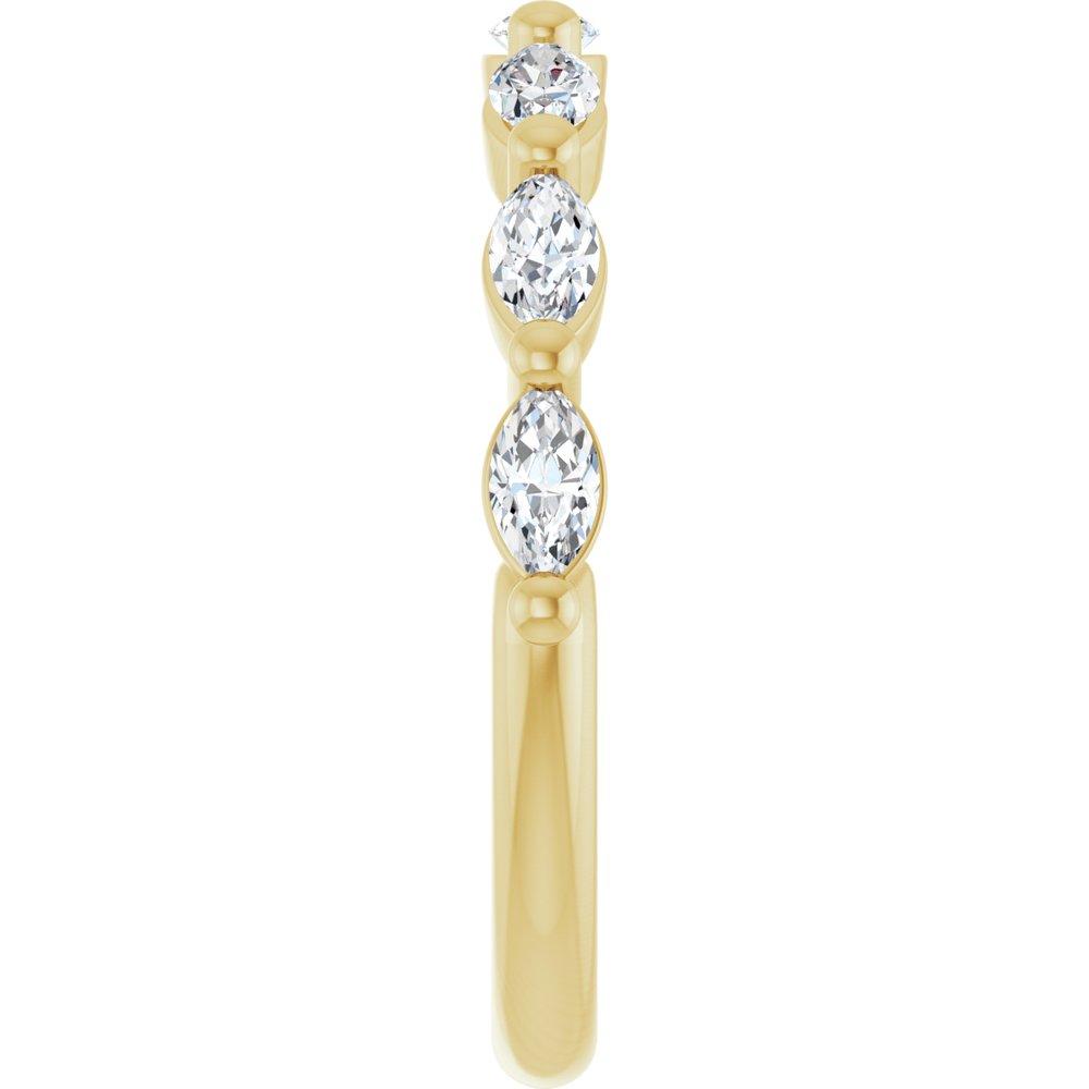 14K Yellow Gold 5/8 CTW Lab-Grown Diamond Anniversary Band