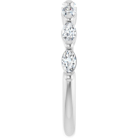 14K White Gold 1/2 CTW Lab-Grown Diamond Anniversary Band