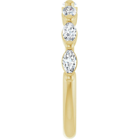 14K Yellow Gold 1/2 CTW Lab-Grown Diamond Anniversary Band