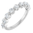 14K White Gold 9/10 CTW Natural Diamond Anniversary Band