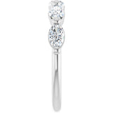 14K White Gold 9/10 CTW Lab-Grown Diamond Anniversary Band