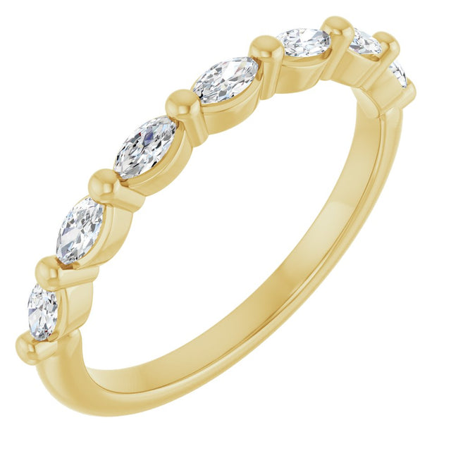 14K Yellow 1/3 CTW Natural Diamond Anniversary Band