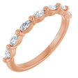 14K Rose Gold 1/3 CTW Natural Diamond Anniversary Band
