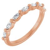 14K Rose Gold 1/3 CTW Natural Diamond Anniversary Band