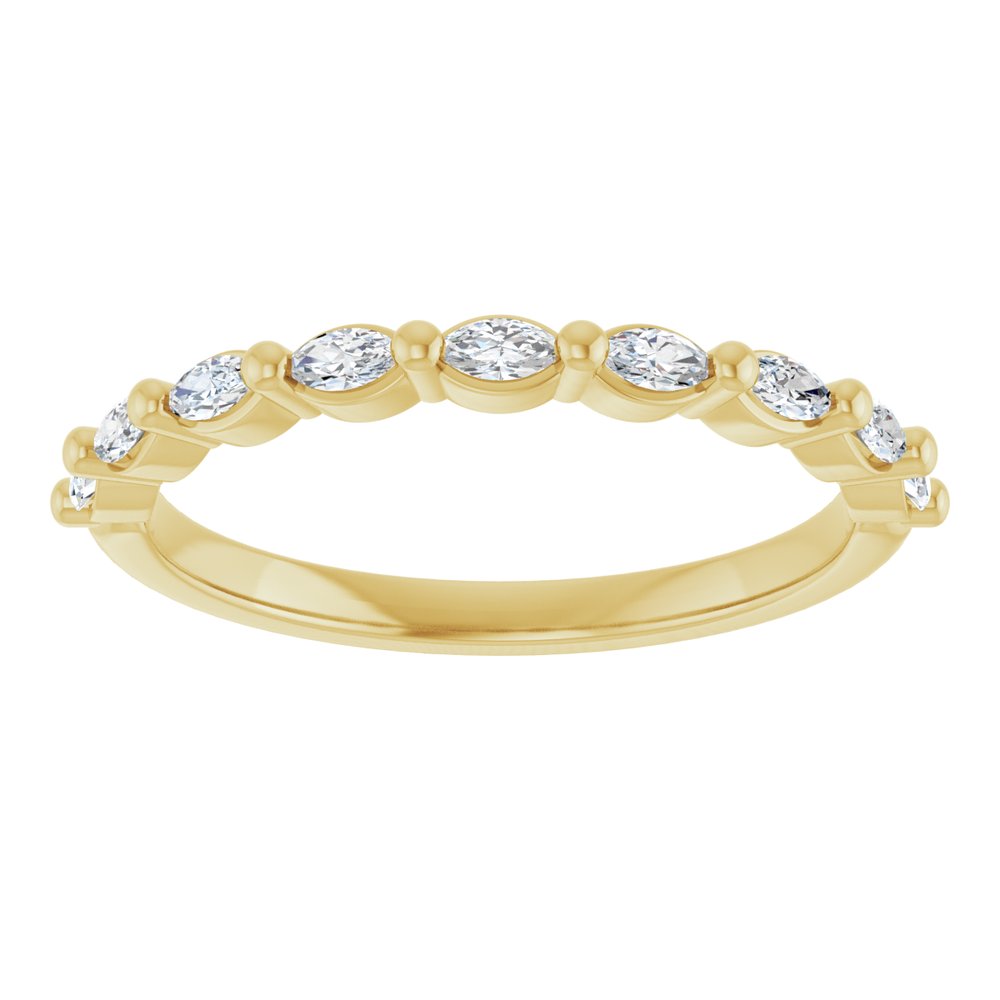 14K Yellow 1/4 CTW Natural Diamond Anniversary Band