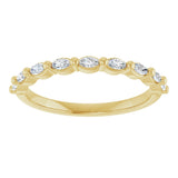 14K Yellow 1/4 CTW Natural Diamond Anniversary Band