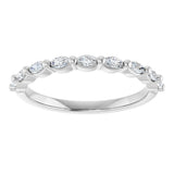 14K White 1/4 CTW Lab-Grown Diamond Anniversary Band