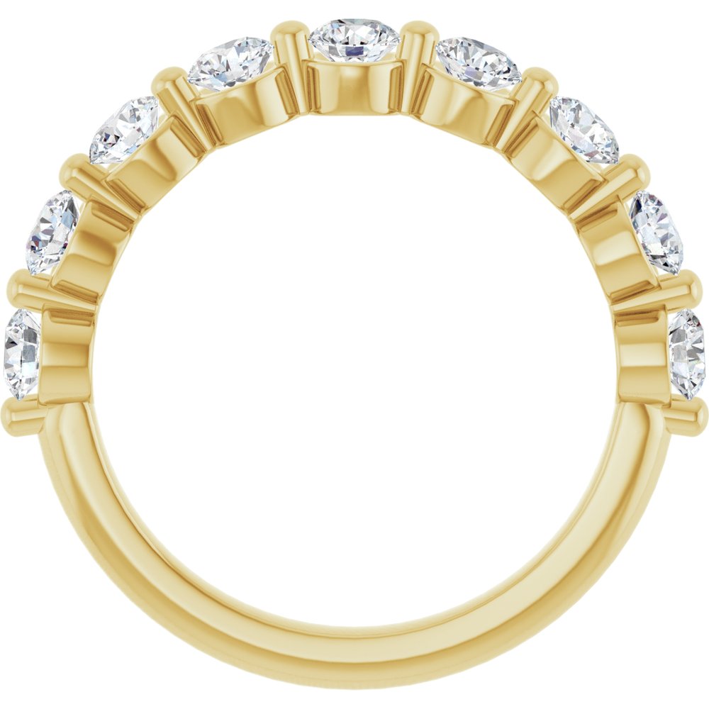 14K Yellow Gold 1 CTW Lab-Grown Diamond Anniversary Band