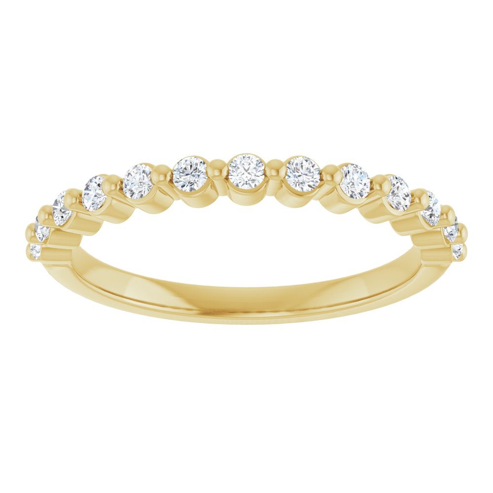 14K Yellow Gold 1/4 CTW Lab-Grown Diamond Anniversary Band