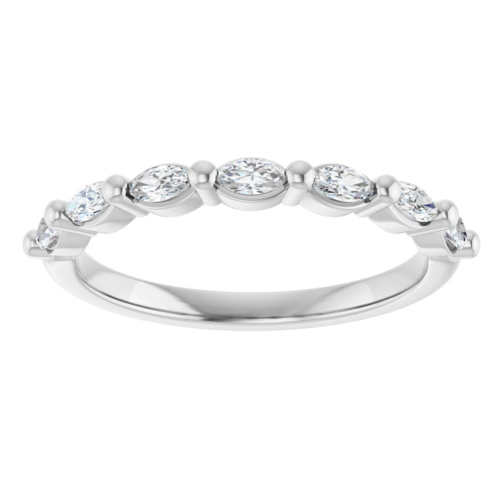 14K White 1/3 CTW Lab-Grown Diamond Anniversary Band