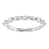 14K White Gold 1/3 CTW Natural Diamond Anniversary Band