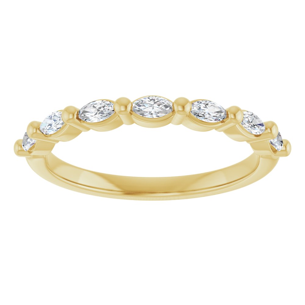 14K Yellow 1/3 CTW Lab-Grown Diamond Anniversary Band