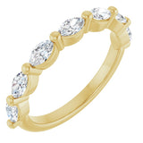 14K Yellow Gold 3/4 CTW Lab-Grown Diamond Anniversary Band