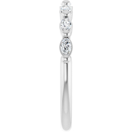 14K White Gold 1/3 CTW Natural Diamond Anniversary Band