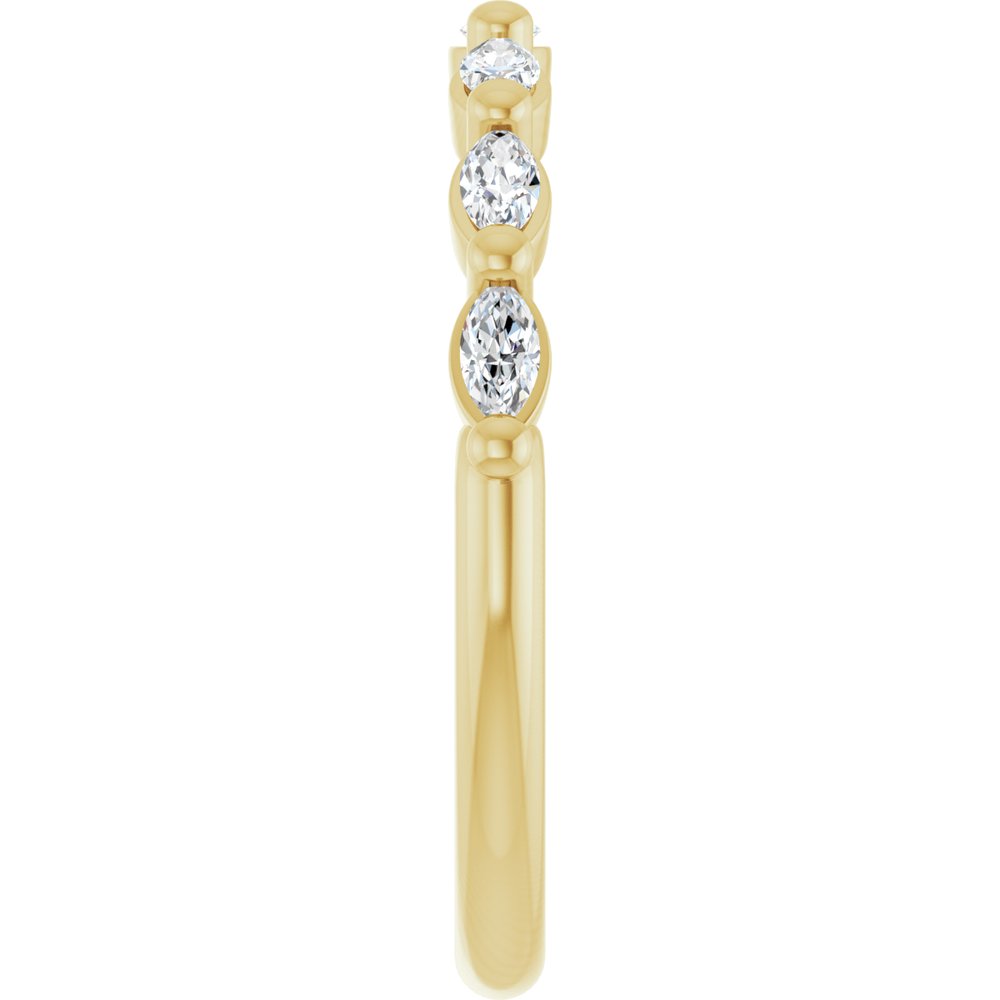 14K Yellow 1/3 CTW Lab-Grown Diamond Anniversary Band