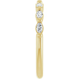 14K Yellow 1/3 CTW Lab-Grown Diamond Anniversary Band