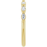 14K Yellow Gold 1/3 CTW Lab-Grown Diamond Anniversary Band