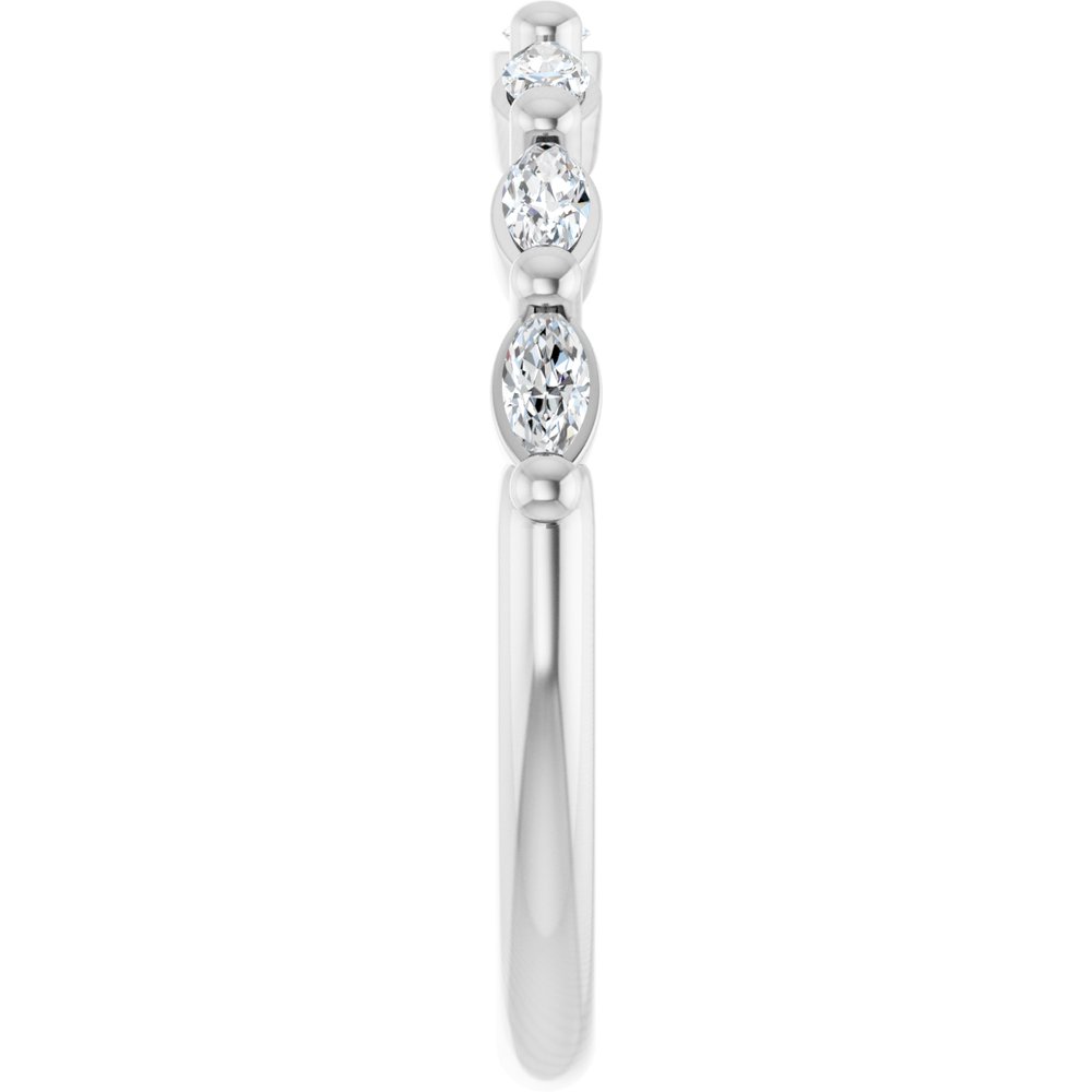 14K White 1/3 CTW Lab-Grown Diamond Anniversary Band