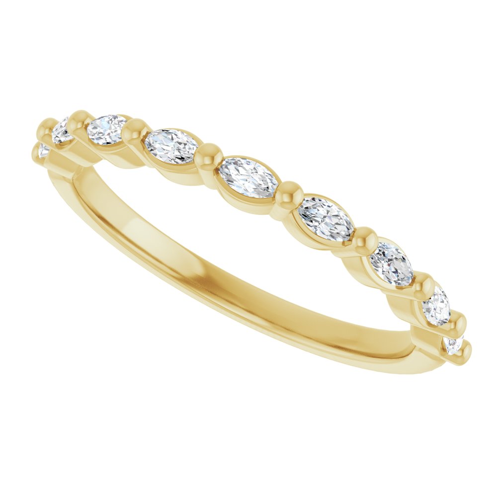 14K Yellow 1/4 CTW Natural Diamond Anniversary Band