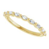 14K Yellow 1/4 CTW Natural Diamond Anniversary Band