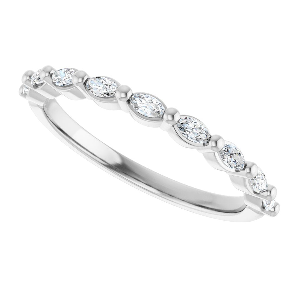 14K White 1/4 CTW Lab-Grown Diamond Anniversary Band