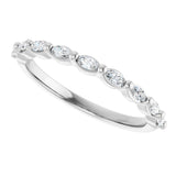 14K White 1/4 CTW Lab-Grown Diamond Anniversary Band
