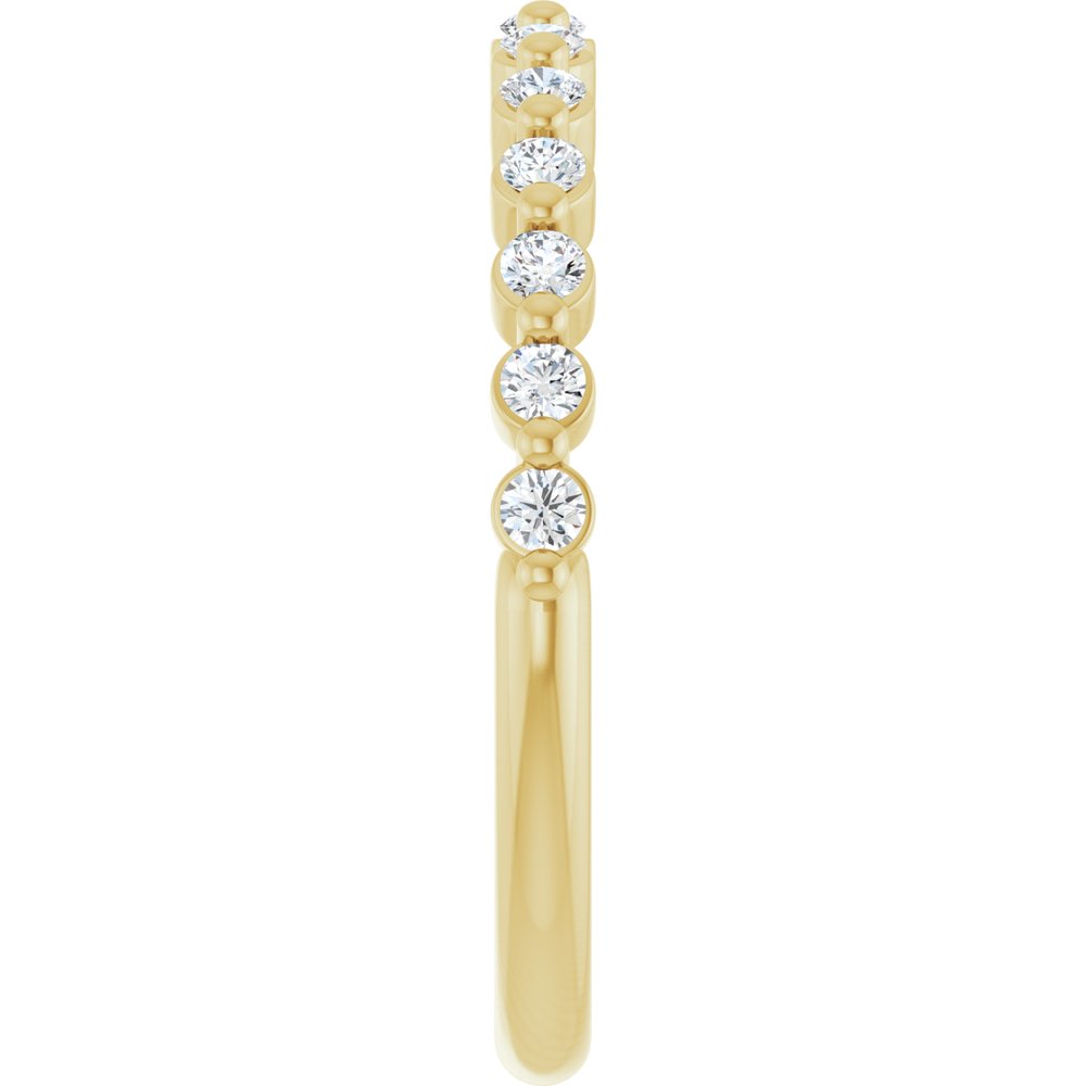 14K Yellow Gold 1/4 CTW Lab-Grown Diamond Anniversary Band