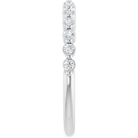 14K White Gold 1/5 CTW Natural Diamond Anniversary Band