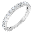 14K White Gold 3/4 CTW Natural Diamond Anniversary Band