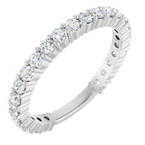 14K White Gold 3/4 CTW Natural Diamond Anniversary Band