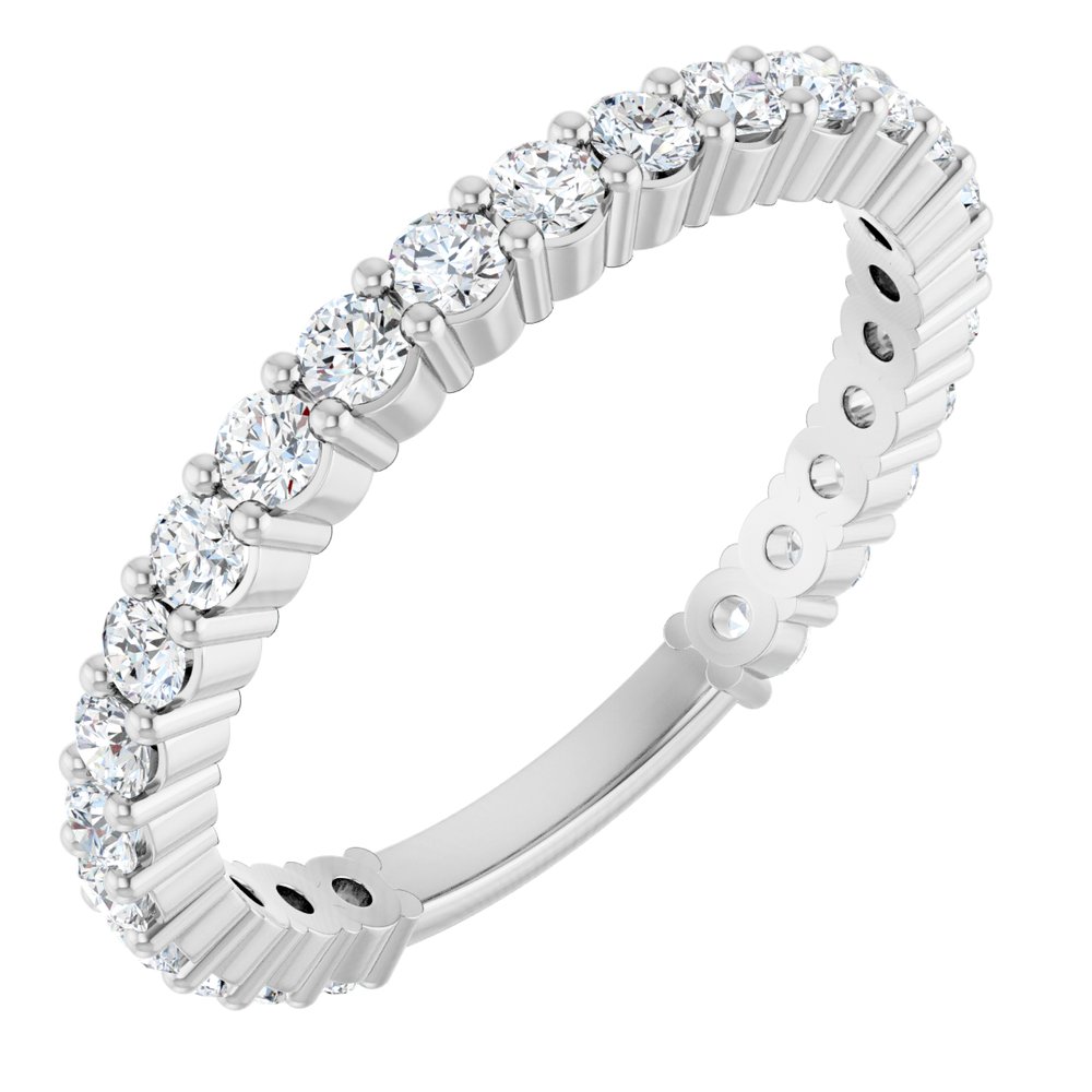 14K White 3/4 CTW Natural Diamond Anniversary Band