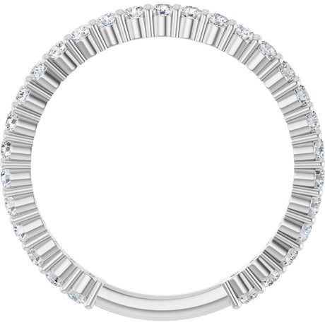 14K White Gold 1/2 CTW Natural Diamond Anniversary Band