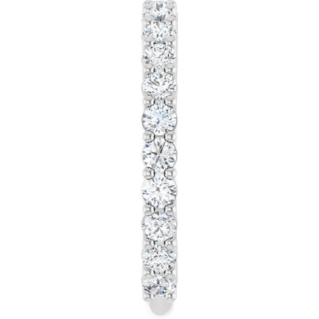 14K White Gold 1 CTW Lab-Grown Diamond Anniversary Band