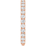 14K Rose 3/4 CTW Natural Diamond Anniversary Band