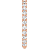 14K Rose Gold 3/4 CTW Natural Diamond Anniversary Band