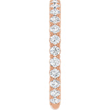 14K Rose 3/4 CTW Natural Diamond Anniversary Band