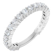 14K White Gold 1 CTW Lab-Grown Diamond Anniversary Band