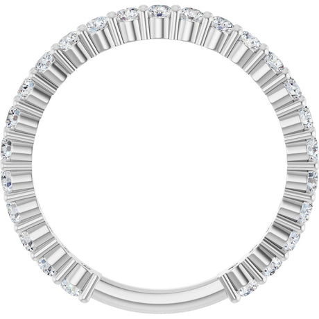 14K White Gold 3/4 CTW Natural Diamond Anniversary Band