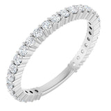 14K White Gold 1/2 CTW Natural Diamond Anniversary Band