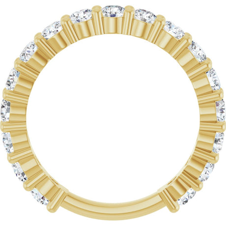 14K Yellow Gold 1 3/4 CTW Lab-Grown Diamond Anniversary Band