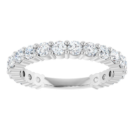 14K White Gold 1 1/5 CTW Natural Diamond Anniversary Band