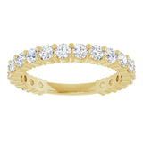 14K Yellow Gold 1 1/5 CTW Lab-Grown Diamond Anniversary Band