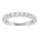 14K White Gold 1 1/5 CTW Lab-Grown Diamond Anniversary Band