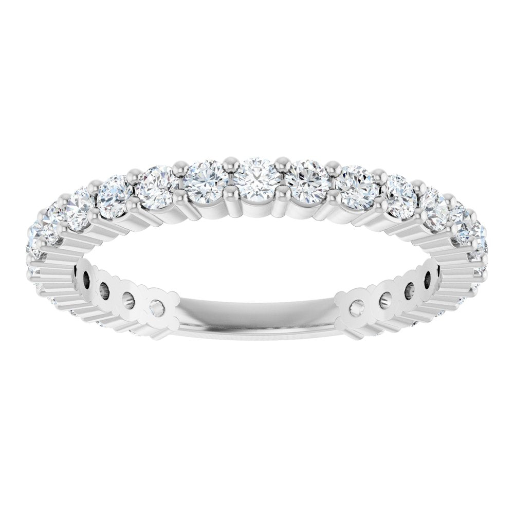 14K White Gold 3/4 CTW Natural Diamond Anniversary Band