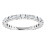14K White Gold 3/4 CTW Natural Diamond Anniversary Band